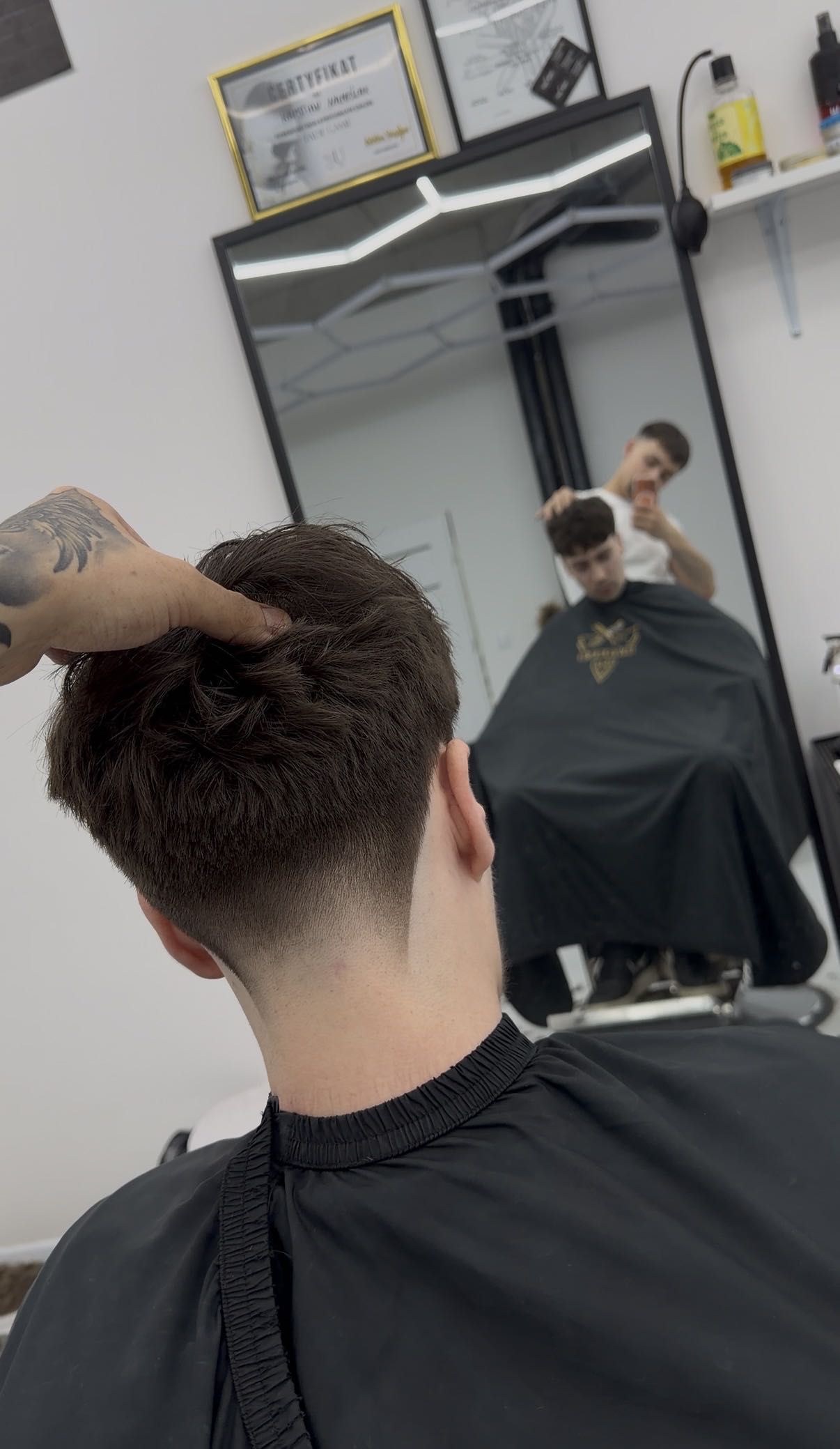 Efekt pracy barbera z K.N Barbershop w Pile